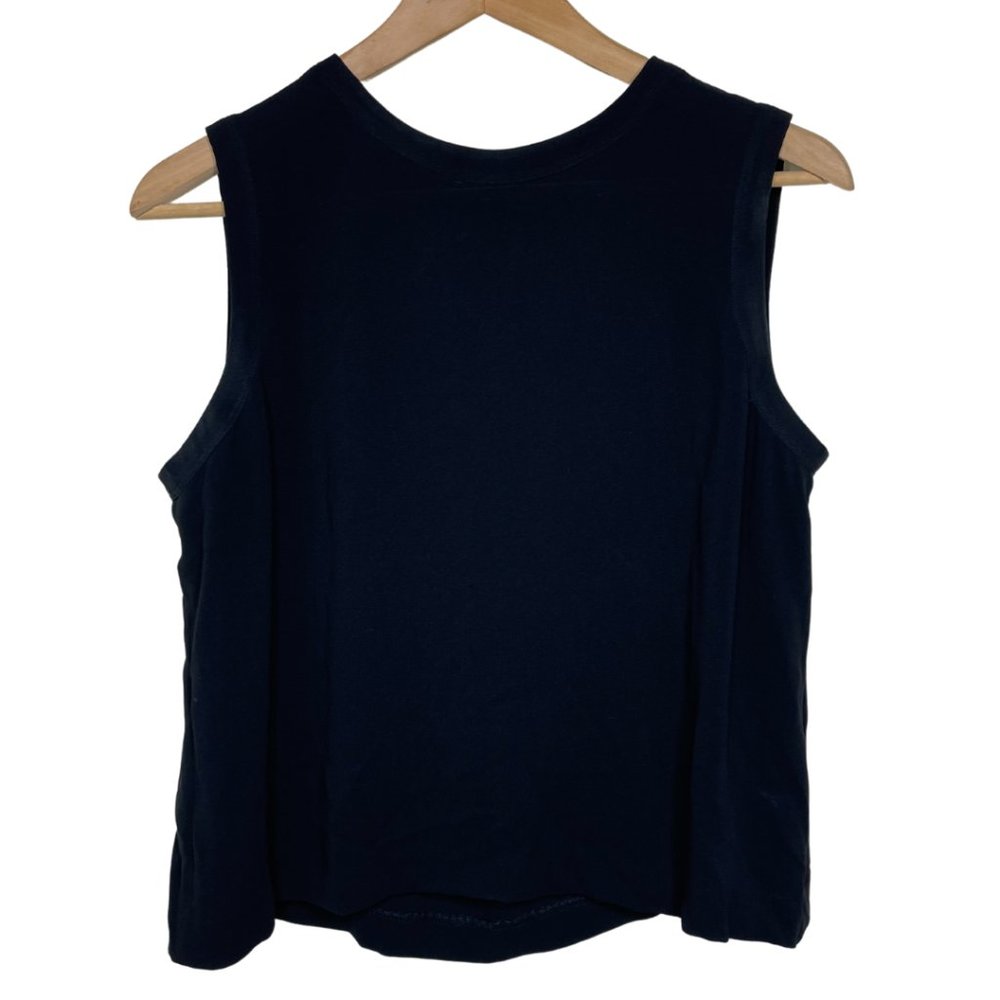UNBRADED | Black Tank with Buttons on Back | Size Unlisted